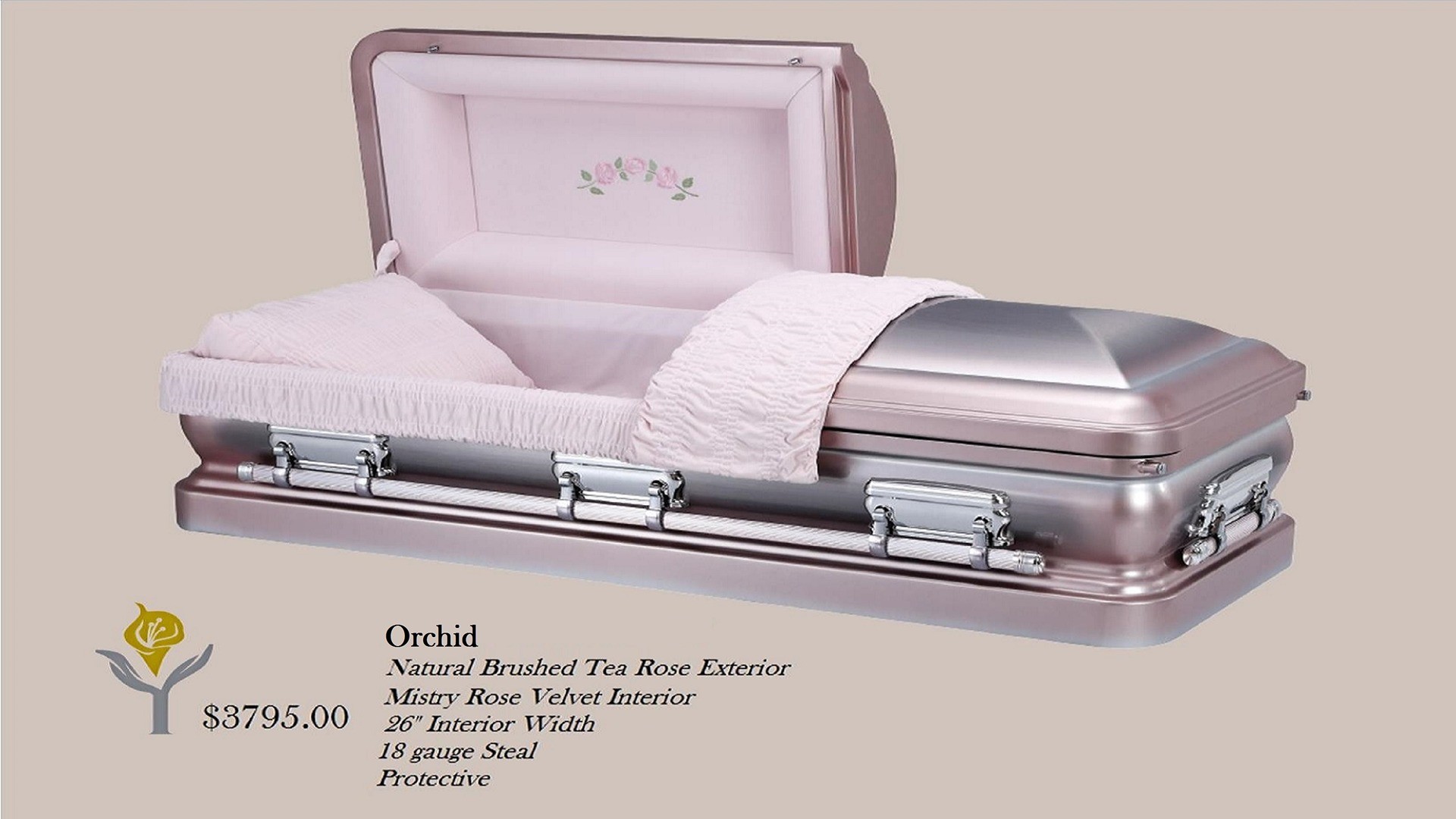 Orchid (Gasketed) - 18 Gauge Steel with Velvet Interior