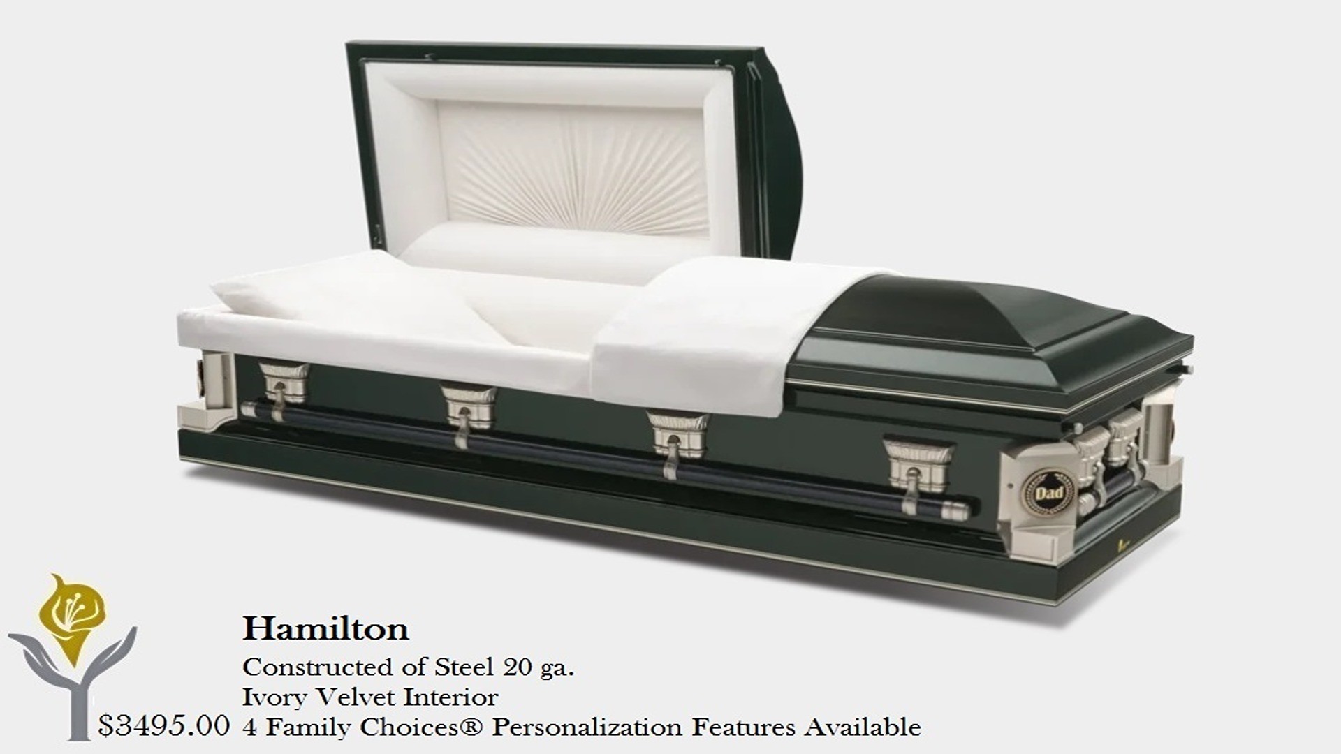 Hamilton (Gasketed) - 20 Gauge Steel with Velvet Interior